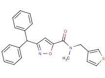 3-(diphenylmethyl)-N-methyl-N-(3-thienylmethyl)-5-isoxazolecarboxamide