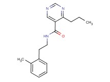 N-[2-(2-methylphenyl)ethyl]-4-propylpyrimidine-5-carboxamide