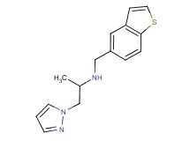 (1-benzothien-5-ylmethyl)[1-methyl-2-(1H-pyrazol-1-yl)ethyl]amine