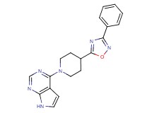 4-[4-(3-phenyl-1,2,4-oxadiazol-5-yl)-1-piperidinyl]-7H-pyrrolo[2,3-d]pyrimidine