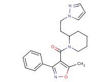 1-[(5-methyl-3-phenyl-4-isoxazolyl)carbonyl]-2-[2-(1H-pyrazol-1-yl)ethyl]piperidine