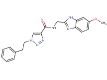 N-[(6-methoxy-1H-benzimidazol-2-yl)methyl]-1-(2-phenylethyl)-1H-1,2,3-triazole-4-carboxamide