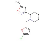 1-[(5-chloro-2-furyl)methyl]-2-(5-methylisoxazol-3-yl)piperidine