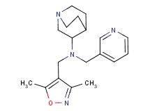 N-[(3,5-dimethyl-4-isoxazolyl)methyl]-N-(3-pyridinylmethyl)quinuclidin-3-amine