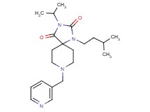 3-isopropyl-1-(3-methylbutyl)-8-(3-pyridinylmethyl)-1,3,8-triazaspiro[4.5]decane-2,4-dione