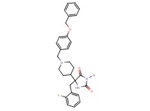 5-{1-[4-(benzyloxy)benzyl]-4-piperidinyl}-5-(2-fluorobenzyl)-2,4-imidazolidinedione