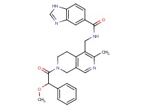 N-({7-[methoxy(phenyl)acetyl]-3-methyl-5,6,7,8-tetrahydro-2,7-naphthyridin-4-yl}methyl)-1H-benzimidazole-5-carboxamide
