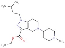 ethyl 1-(3-methylbutyl)-5-(1-methyl-4-piperidinyl)-4,5,6,7-tetrahydro-1H-pyrazolo[4,3-c]pyridine-3-carboxylate