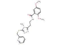 2,5-dimethoxy-N-(2-{4-methyl-5-[(2-pyridinylmethyl)thio]-4H-1,2,4-triazol-3-yl}ethyl)benzamide