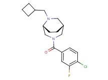 (1R*,5R*)-3-(4-chloro-3-fluorobenzoyl)-6-(cyclobutylmethyl)-3,6-diazabicyclo[3.2.2]nonane
