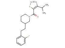 3-[2-(2-fluorophenyl)ethyl]-1-[(4-isopropyl-1,2,3-thiadiazol-5-yl)carbonyl]piperidine