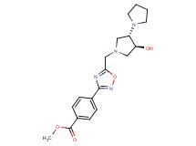 methyl 4-(5-{[(3'S*,4'S*)-4'-hydroxy-1,3'-bipyrrolidin-1'-yl]methyl}-1,2,4-oxadiazol-3-yl)benzoate
