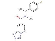 N-[1-(4-fluorophenyl)ethyl]-N-methyltetrazolo[1,5-a]pyridine-7-carboxamide