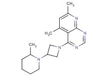 5,7-dimethyl-4-[3-(2-methylpiperidin-1-yl)azetidin-1-yl]pyrido[2,3-d]pyrimidine
