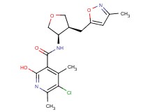 5-chloro-2-hydroxy-4,6-dimethyl-N-{rel-(3R,4S)-4-[(3-methyl-5-isoxazolyl)methyl]tetrahydro-3-furanyl}nicotinamide