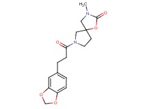 7-[3-(1,3-benzodioxol-5-yl)propanoyl]-3-methyl-1-oxa-3,7-diazaspiro[4.4]nonan-2-one