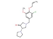 (3'S*,4'S*)-1'-[4-(allyloxy)-3-chloro-5-methoxybenzyl]-1,3'-bipyrrolidin-4'-ol