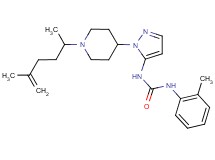 N-{1-[1-(1,4-dimethyl-4-penten-1-yl)-4-piperidinyl]-1H-pyrazol-5-yl}-N'-(2-methylphenyl)urea
