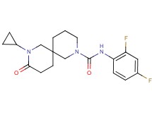 8-cyclopropyl-N-(2,4-difluorophenyl)-9-oxo-2,8-diazaspiro[5.5]undecane-2-carboxamide