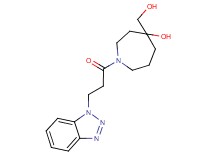 1-[3-(1H-1,2,3-benzotriazol-1-yl)propanoyl]-4-(hydroxymethyl)-4-azepanol
