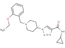 N-cyclopropyl-1-[1-(2-ethoxybenzyl)-4-piperidinyl]-1H-1,2,3-triazole-4-carboxamide