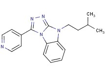 9-(3-methylbutyl)-3-(4-pyridinyl)-9H-[1,2,4]triazolo[4,3-a]benzimidazole
