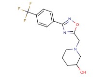 1-({3-[4-(trifluoromethyl)phenyl]-1,2,4-oxadiazol-5-yl}methyl)-3-piperidinol