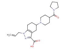 1-allyl-5-[4-(pyrrolidin-1-ylcarbonyl)piperidin-1-yl]-4,5,6,7-tetrahydro-1H-indazole-3-carboxylic acid