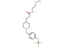N-(2-methoxyethyl)-3-{1-[4-(trifluoromethoxy)benzyl]-4-piperidinyl}propanamide