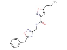 N-[(5-benzyl-1,2,4-oxadiazol-3-yl)methyl]-5-propyl-3-isoxazolecarboxamide