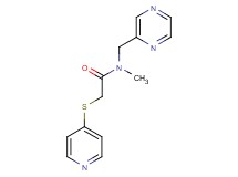 N-methyl-N-(pyrazin-2-ylmethyl)-2-(pyridin-4-ylthio)acetamide