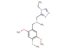 1-[2,5-dimethoxy-4-(methylthio)phenyl]-N-[(4-ethyl-4H-1,2,4-triazol-3-yl)methyl]-N-methylmethanamine