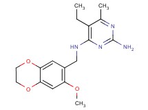 5-ethyl-N~4~-[(7-methoxy-2,3-dihydro-1,4-benzodioxin-6-yl)methyl]-6-methylpyrimidine-2,4-diamine