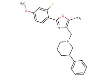 1-{[2-(2-fluoro-4-methoxyphenyl)-5-methyl-1,3-oxazol-4-yl]methyl}-3-phenylpiperidine