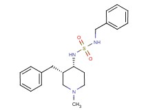N-benzyl-N'-[(3S*,4R*)-3-benzyl-1-methylpiperidin-4-yl]sulfamide