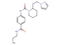 N-{4-[(propylamino)carbonyl]phenyl}-2-[2-(1H-pyrazol-1-yl)ethyl]piperidine-1-carboxamide