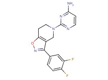 2-[3-(3,4-difluorophenyl)-6,7-dihydroisoxazolo[4,5-c]pyridin-5(4H)-yl]pyrimidin-4-amine