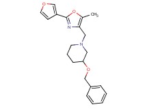 3-(benzyloxy)-1-{[2-(3-furyl)-5-methyl-1,3-oxazol-4-yl]methyl}piperidine
