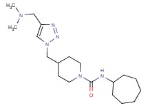 N-cycloheptyl-4-({4-[(dimethylamino)methyl]-1H-1,2,3-triazol-1-yl}methyl)piperidine-1-carboxamide