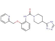 N-[2-(pyridin-2-ylmethoxy)phenyl]-4-(4H-1,2,4-triazol-3-yl)piperidine-1-carboxamide