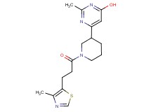 2-methyl-6-{1-[3-(4-methyl-1,3-thiazol-5-yl)propanoyl]-3-piperidinyl}-4-pyrimidinol