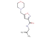 N-(2-methyl-2-propen-1-yl)-5-(4-morpholinylmethyl)-3-isoxazolecarboxamide