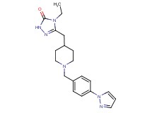 4-ethyl-5-({1-[4-(1H-pyrazol-1-yl)benzyl]-4-piperidinyl}methyl)-2,4-dihydro-3H-1,2,4-triazol-3-one