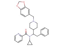 N-{1-[1-(1,3-benzodioxol-5-ylmethyl)-4-piperidinyl]-2-phenylethyl}-N-cyclopropyl-2-pyridinecarboxamide
