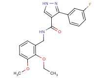 N-(2-ethoxy-3-methoxybenzyl)-3-(3-fluorophenyl)-1H-pyrazole-4-carboxamide