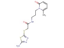 2-[(5-amino-1,3,4-thiadiazol-2-yl)thio]-N-[3-(6-methyl-2-oxopyridin-1(2H)-yl)propyl]acetamide