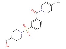 [1-({3-[(4-methyl-3,6-dihydropyridin-1(2H)-yl)carbonyl]phenyl}sulfonyl)piperidin-4-yl]methanol