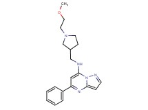 N-{[1-(2-methoxyethyl)-3-pyrrolidinyl]methyl}-5-phenylpyrazolo[1,5-a]pyrimidin-7-amine