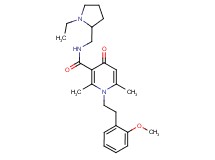 N-[(1-ethyl-2-pyrrolidinyl)methyl]-1-[2-(2-methoxyphenyl)ethyl]-2,6-dimethyl-4-oxo-1,4-dihydro-3-pyridinecarboxamide