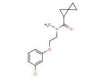 N-[2-(3-chlorophenoxy)ethyl]-N-methylspiro[2.2]pentane-1-carboxamide